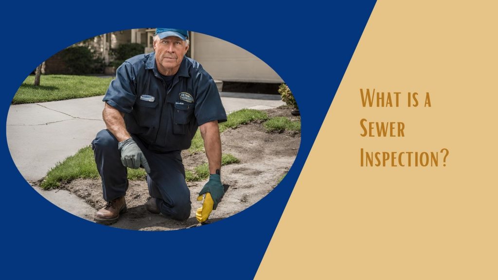 photo of sewer inspector with link to inspection video