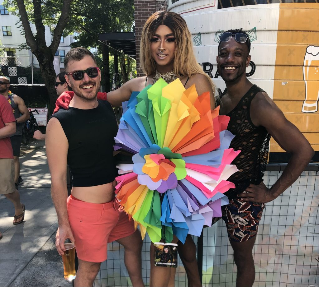 Drag queen and Rocky Flowers