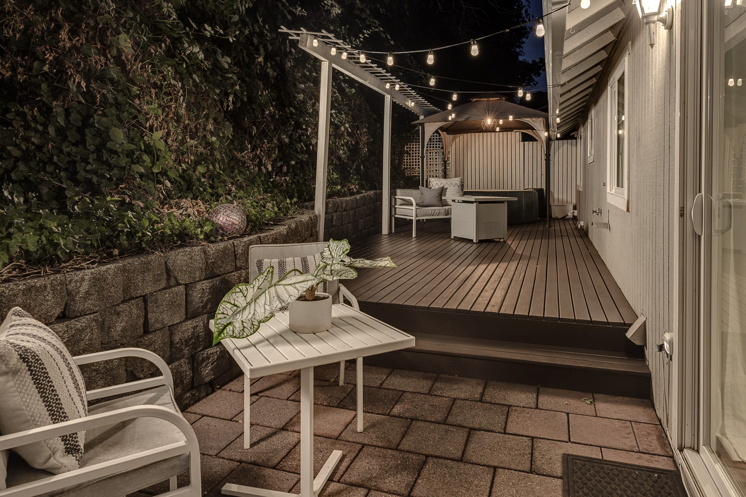 Twilight Patio with hot tub